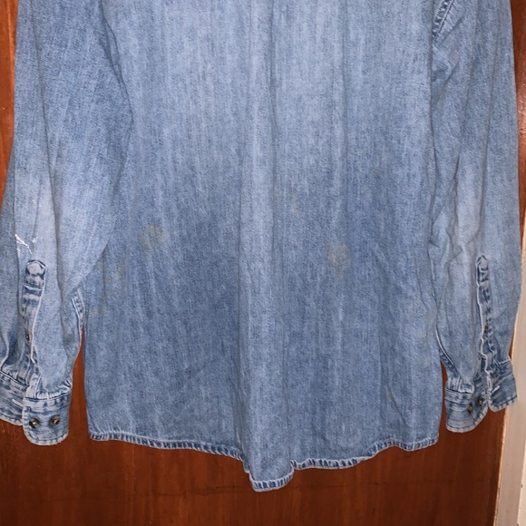 High Sierra Vintage Denim Long Sleeve Button up Shirt Size M - Picture 11 of 16
